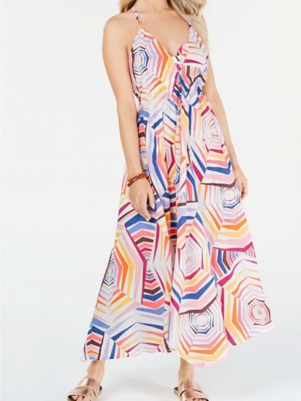Kate spade Summer Geometric Print Maxi Dress - Multi coverup umbrella